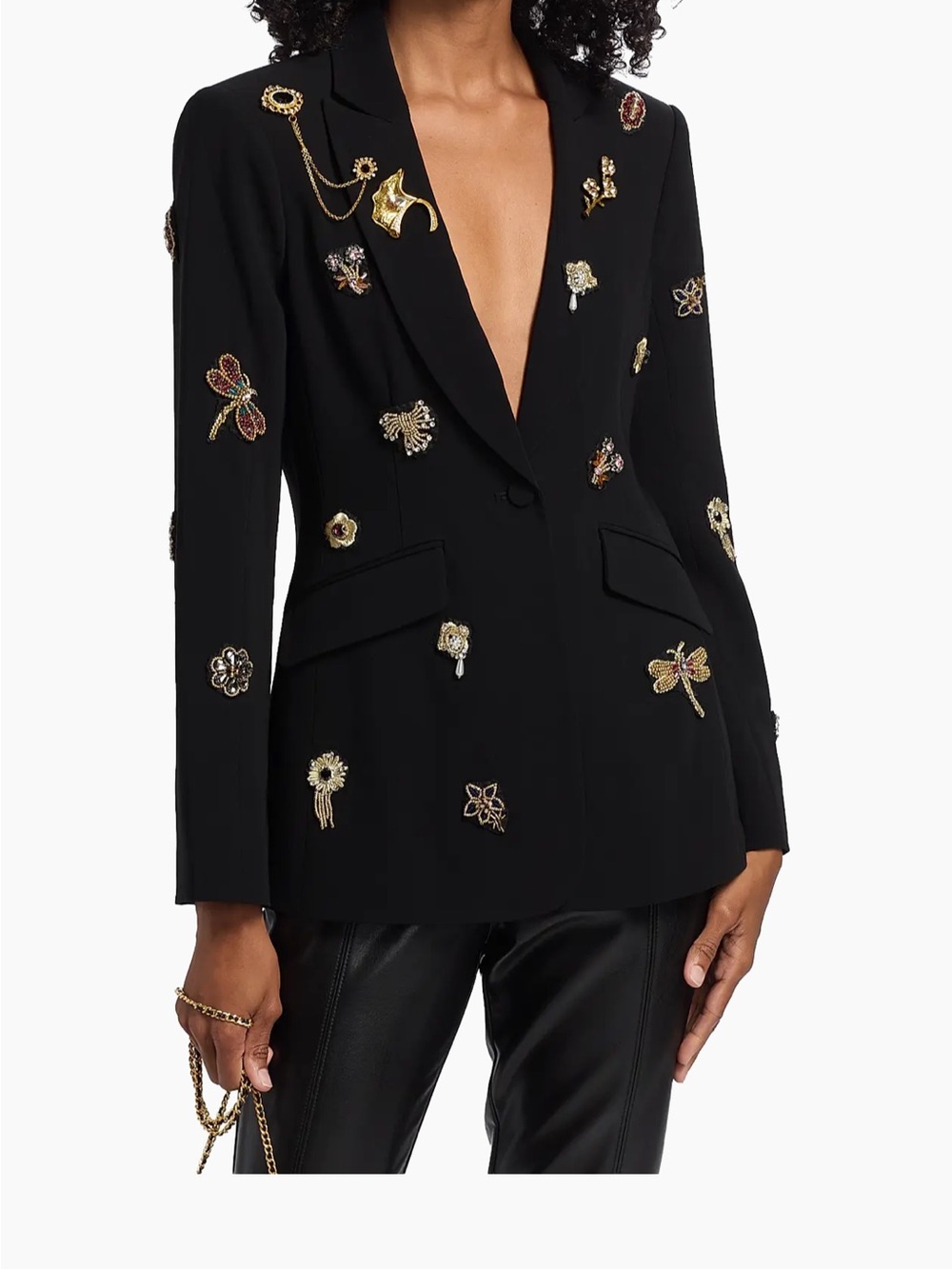 Cinq à Sept Cheyenne Goldtone
Brooches Blazer size 0
